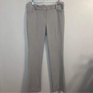 Express Checkered Trousers in Beige and White